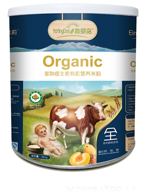 雅嬰島鐵鋅鈣有機營養米粉2段