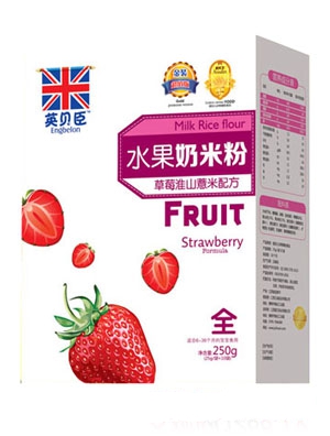 英貝臣水果奶米粉盒裝蘋果全段