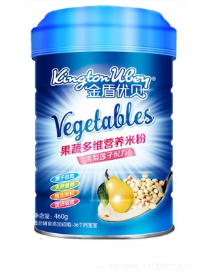 金盾優貝胡蘿卜蔬菜營養米粉桶裝