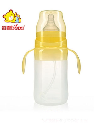 倍喜寬口徑硅膠奶瓶220ml