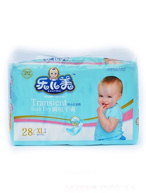 樂兒美瞬吸干爽嬰兒紙尿褲L碼28片