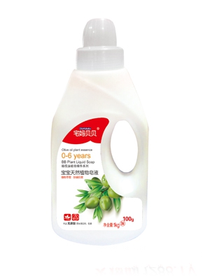 宅媽貝貝嬰兒草本三合一洗衣液1kg瓶裝