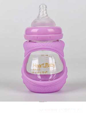 亨特貝貝防爆防摔寬口玻璃奶瓶240ml