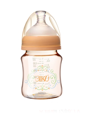 比酷熊PPSU嬰幼兒奶瓶180ML橘色