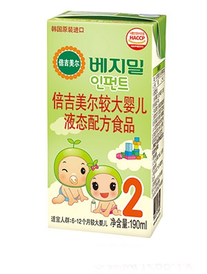 倍吉美爾較大嬰兒液態配方食品2段190ml
