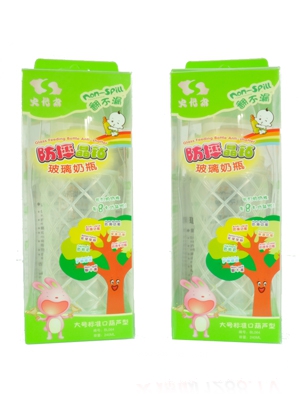 史代爾防摔晶鉆玻璃奶瓶240ml