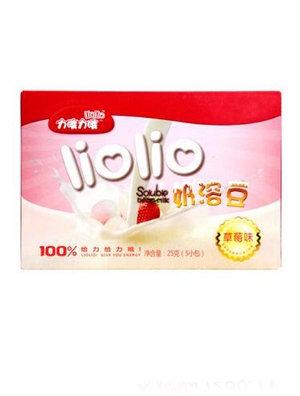 力哦力哦草莓味奶溶豆