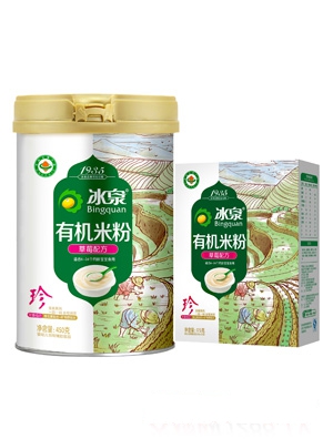 冰泉草莓有機米粉