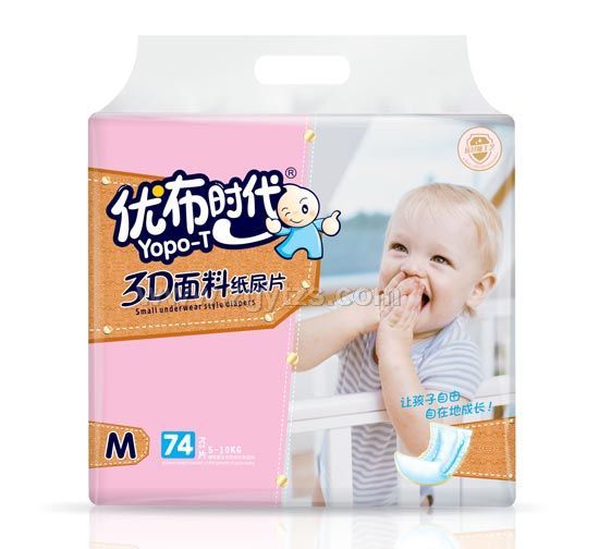 優布時代3D面料紙尿片M74片