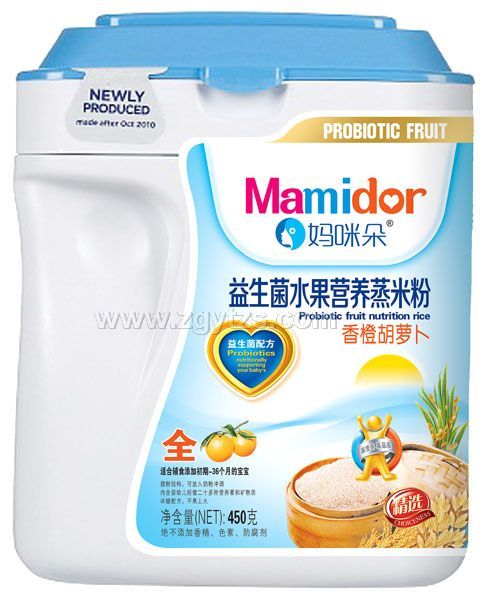 媽咪朵香橙胡蘿卜益生菌水果營養蒸米粉