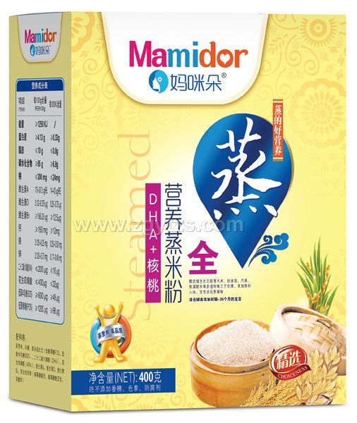 媽咪朵DHA核桃營養蒸米粉