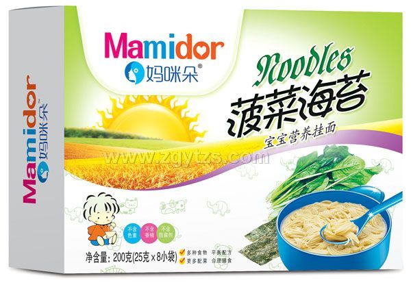 媽咪朵菠菜海苔寶寶營養掛面