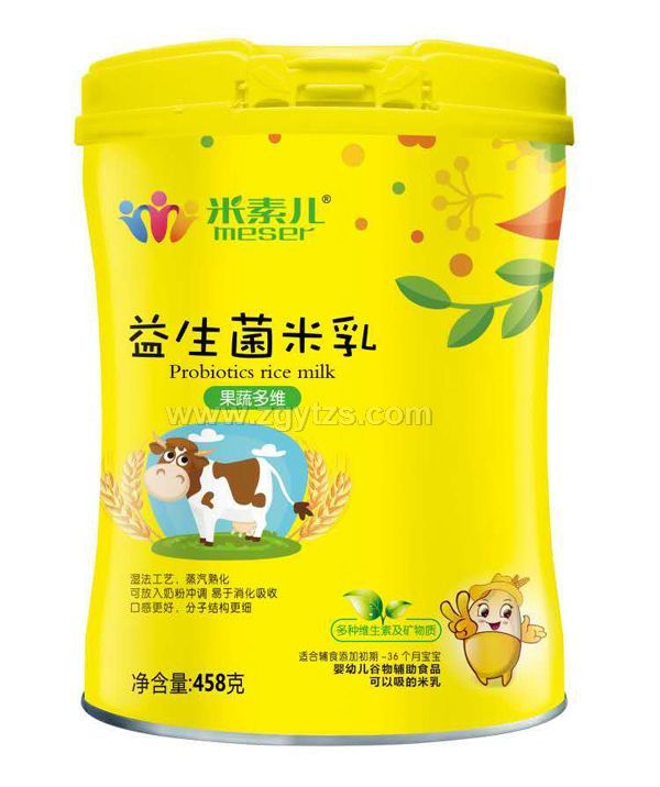 米素兒益生菌米乳-果蔬多維配方聽裝