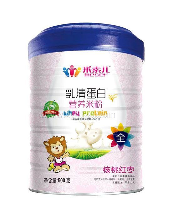 米素兒核桃紅棗乳清蛋白營養米粉