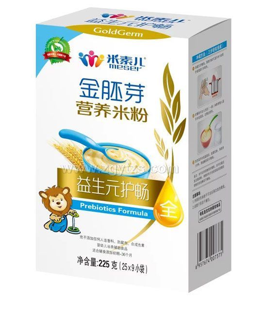 米素兒益生元護腸金胚芽營養米粉盒裝