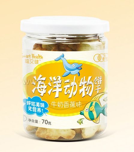 聰又健海洋動物餅干(牛奶香蕉味)