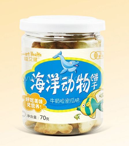 聰又健海洋動物餅干(牛奶哈密瓜味)