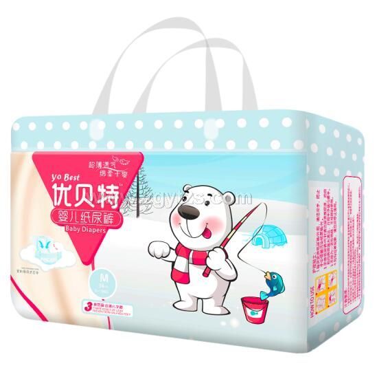 優貝特懸浮沙漏愛心獨立包紙尿褲M34