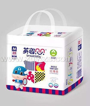 英姿貝貝炫薄柔嬰兒紙尿褲M28片