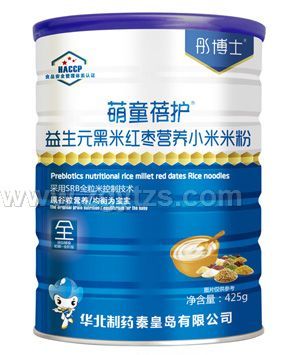 彤博士萌童蓓護益生元黑米紅棗營養小米米粉罐裝