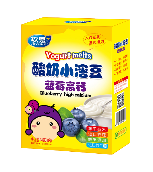 玖恩酸奶小溶豆藍莓味