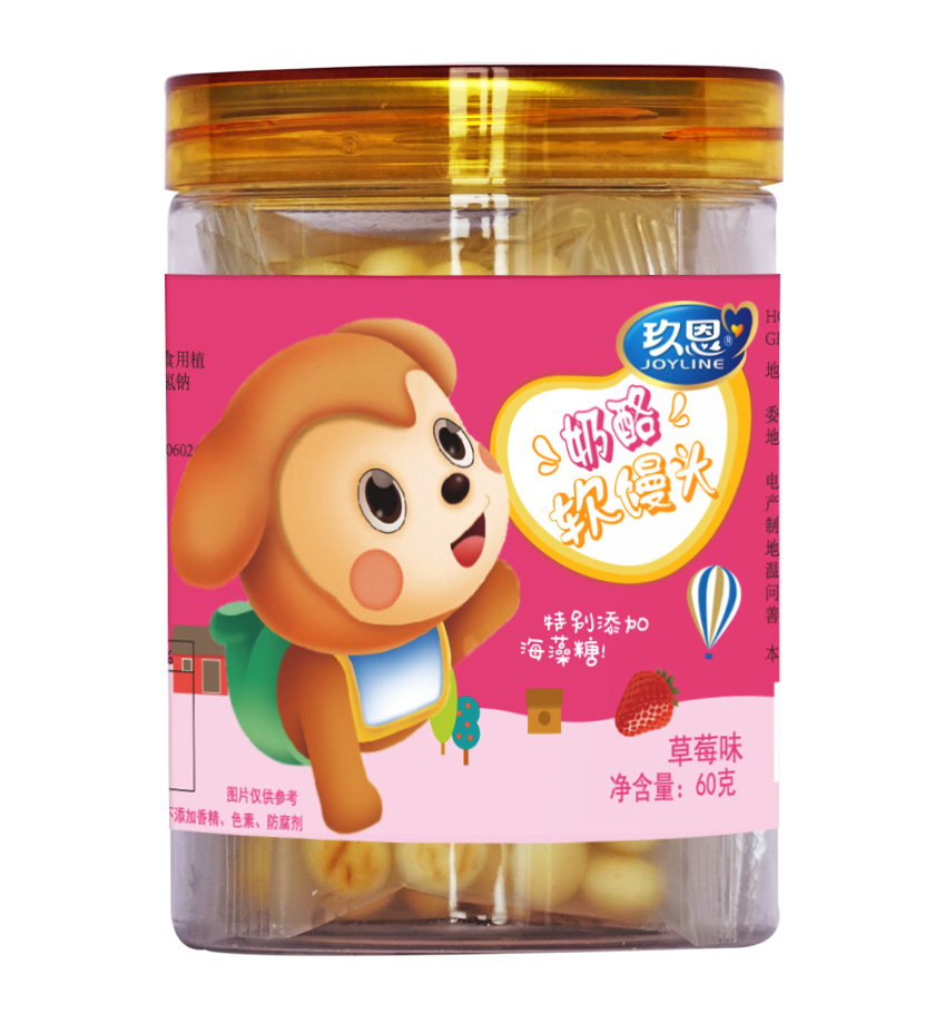 玖恩天然酵母軟饅頭草莓味