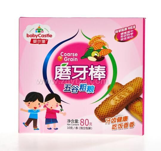 嬰爾堡磨牙棒(盒裝)五谷粗糧味 小零食輔食