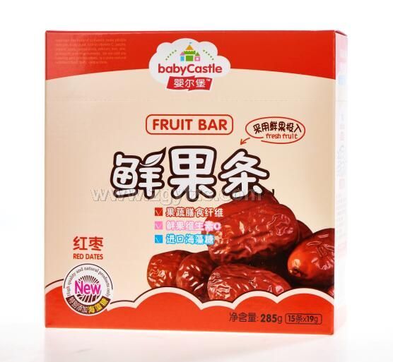 嬰爾堡鮮果條/水果條-紅棗味285g 小零食輔食