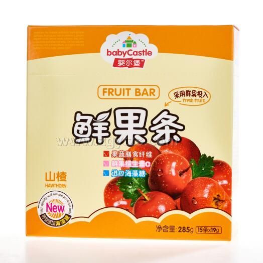 嬰爾堡鮮果條/水果條-山楂味285g 小零食輔食