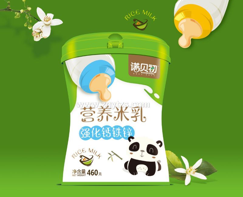 諾貝初營養米乳強化鈣鐵鋅灌裝