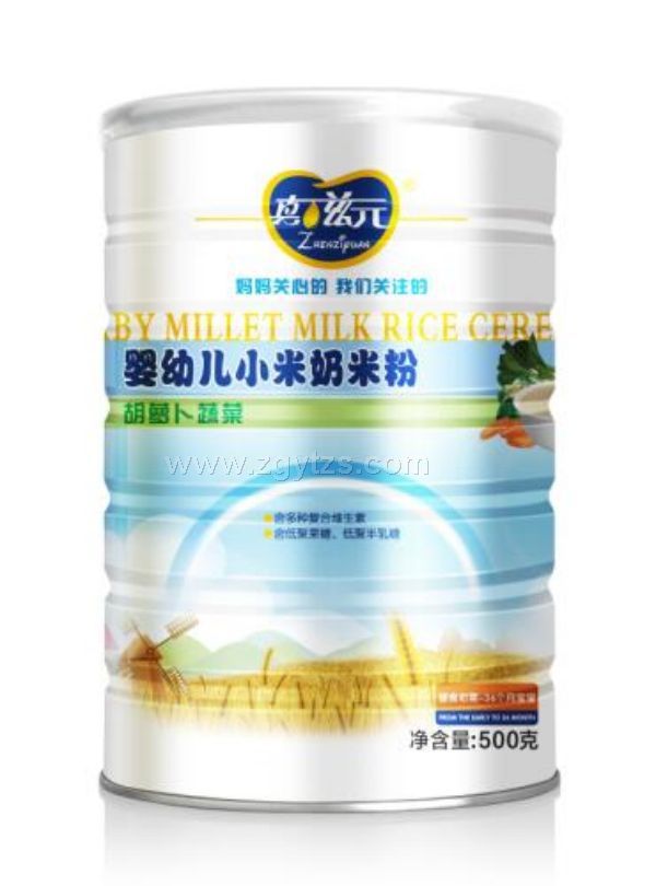 真滋元小米奶米粉胡蘿卜蔬菜-罐裝