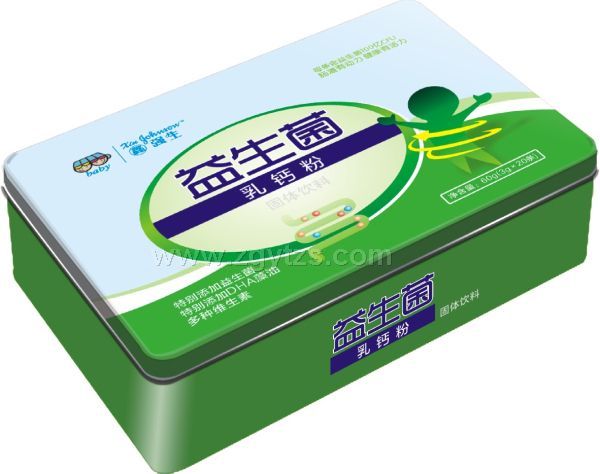 鑫強生-益生菌乳鈣粉-鐵盒