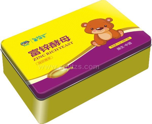 鑫強生-富鋅酵母凝膠糖果-鐵盒