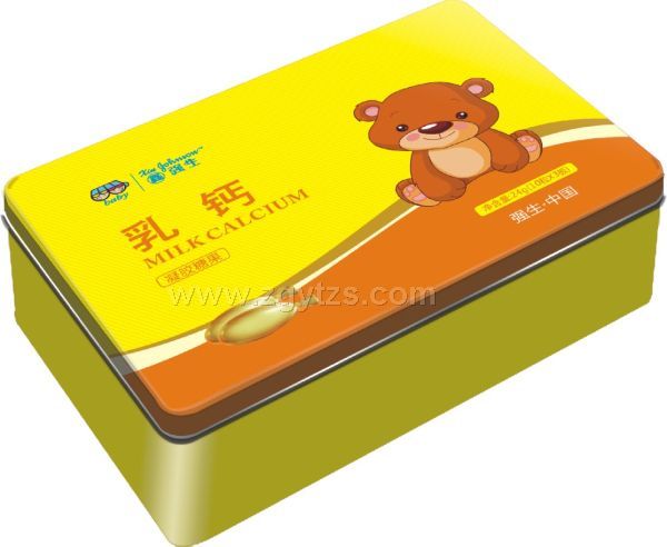 鑫強生-乳鈣凝膠糖果-鐵盒