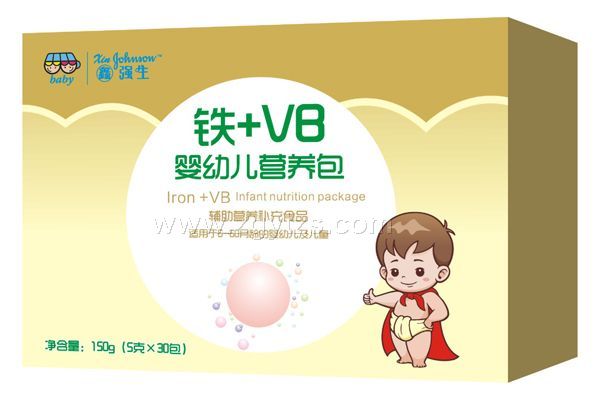 鑫強生-鐵+VB嬰幼兒營養包 盒裝