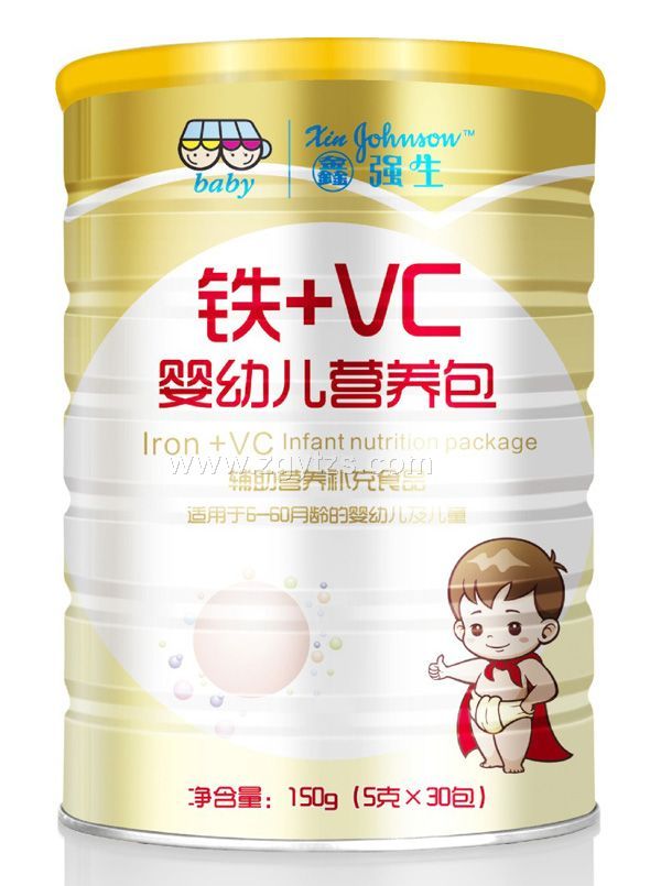 鑫強生-鐵+VC嬰兒營養包 罐裝