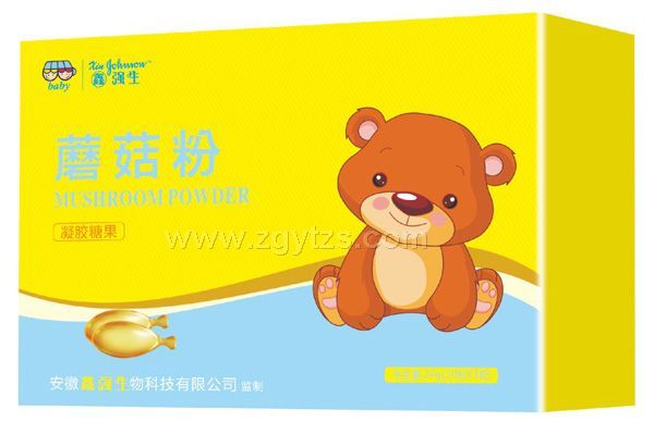 鑫強生-蘑菇粉凝膠糖果-紙盒