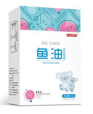 健優仙魚油凝膠糖果豎盒
