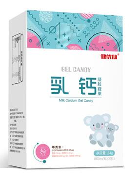 健優仙乳鈣凝膠糖果豎盒