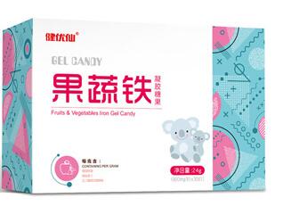 健優仙果蔬鐵凝膠糖果橫盒