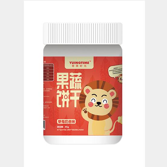 育嬰時光果蔬餅干草莓奶昔味