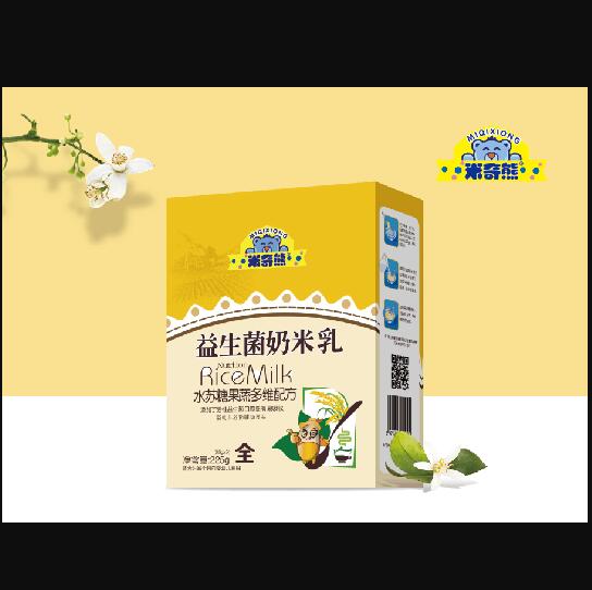 米奇熊水蘇糖果蔬多維配方益生菌奶米乳