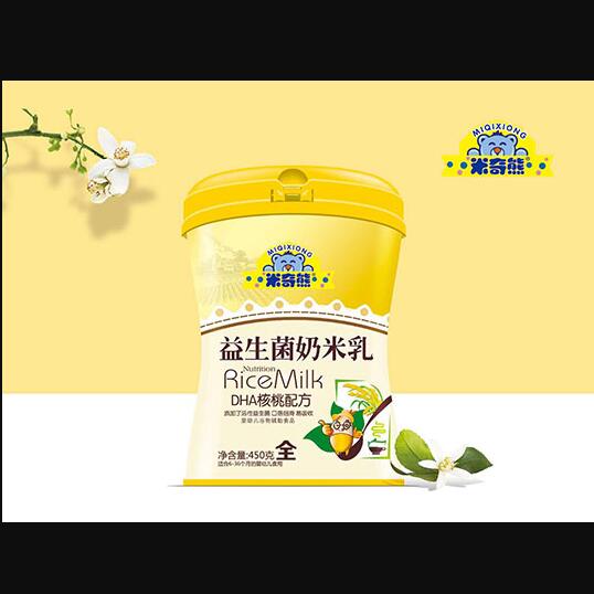 米奇熊DHA核桃配方益生菌奶米乳聽裝