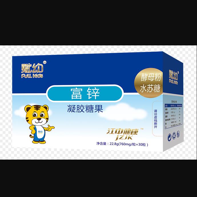 賦幼富鋅凝膠糖果(透明底)