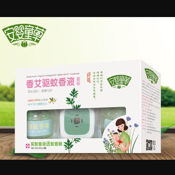 安嬰童草香艾驅蚊香液套裝