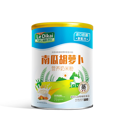 樂迪凱南瓜胡蘿卜營養奶米粉聽裝