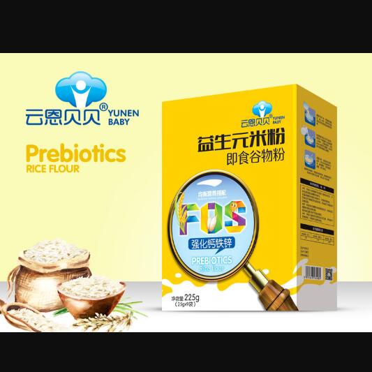 云恩貝貝強化鈣鐵鋅益生元米粉盒裝