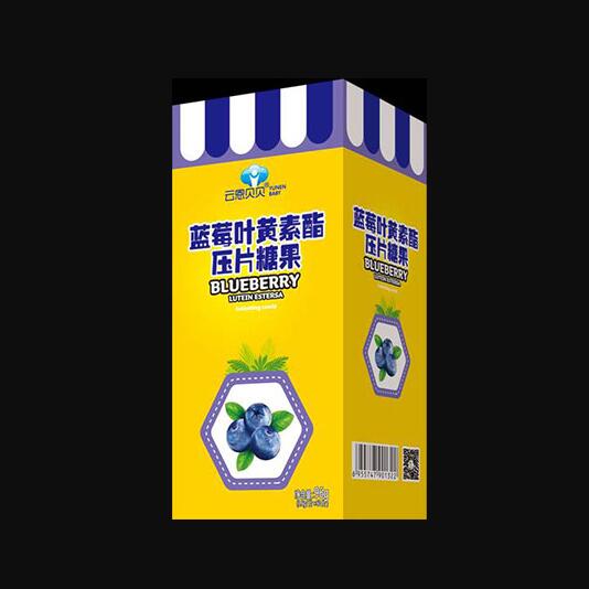 云恩貝貝藍莓葉黃素酯壓片糖果