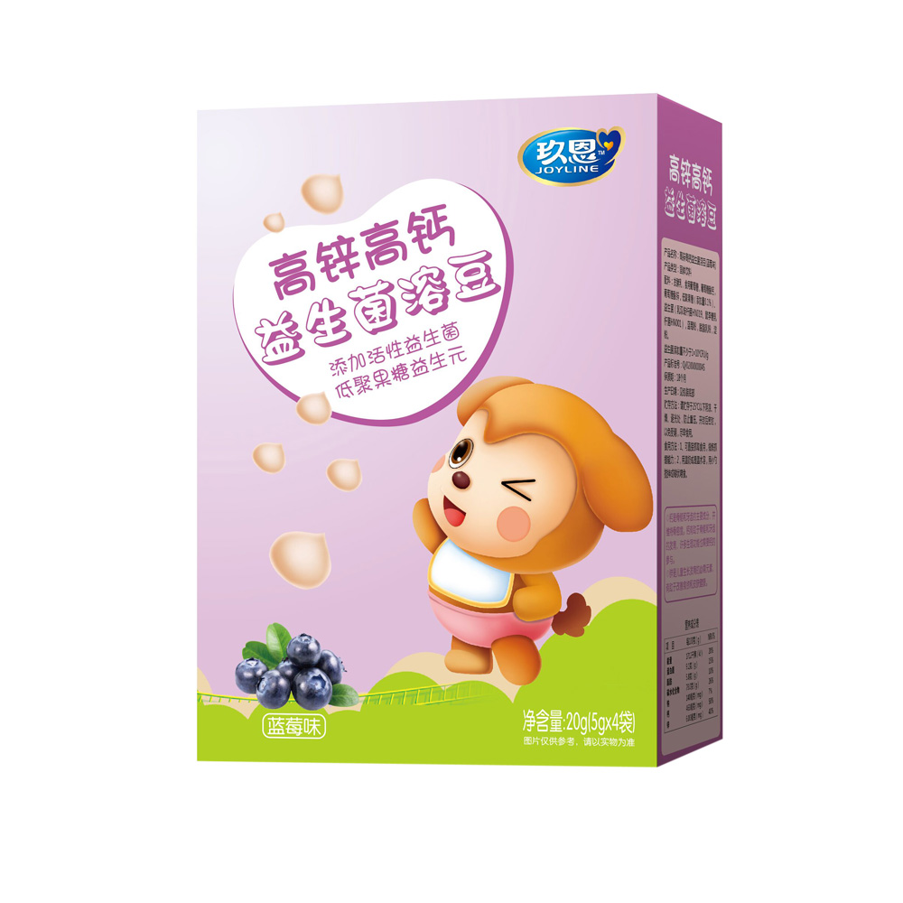 玖恩高鋅高鈣益生菌溶豆藍莓味