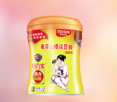 百娃益族麥芽山楂淡豆豉微晶粉